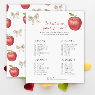 Papier Baby shower Apple - Qu'est-ce qu'il y a dans votre