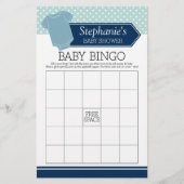 Papier Baby shower Bingo - Joy Boy Pois Jeu (Devant)