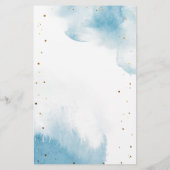 Papier Baby shower Blue Moon Jeu de Bingo (Dos)