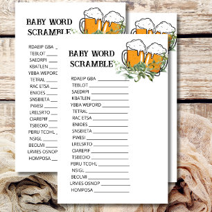 Papier Baby shower Brouiller un bébé est le thème du bras