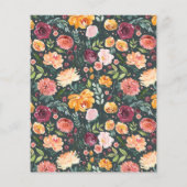 Papier Baby Shower Brunch Fleur Rose Gold pas Cher (Dos)