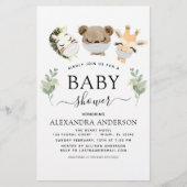 Papier Baby shower Budget Bois Eucalyptus Vert (Devant)