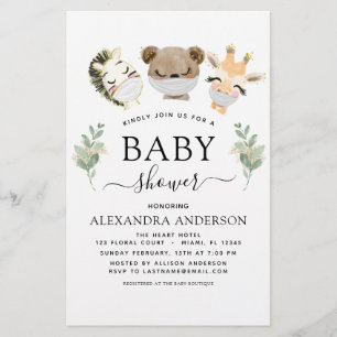 Papier Baby shower Budget Bois Eucalyptus Vert
