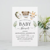 Papier Baby shower Budget Bois Eucalyptus Vert (Debout devant)