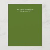 Papier BABY SHOWER BUDGET Bourgogne Floral Wreath Invitat (Dos)