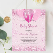 Papier Baby shower budget fille rose parties scintillant