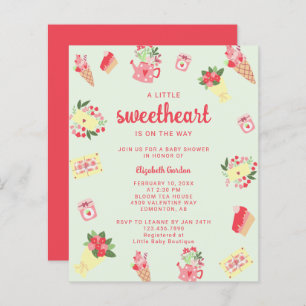 Papier Baby shower Budget Little Sweetheart sur le chemin