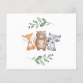 Papier Baby Shower Budget Merci Bois et Feuillage (Dos)