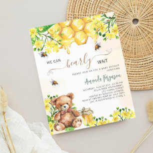 Papier Baby shower budgétaire de l'abeille Teddy