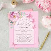 Papier Baby shower budgétaire papillon rose rose arc flor
