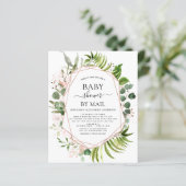 Papier Baby shower budgétaire par Mail Greenery Eucalyptu (Debout devant)