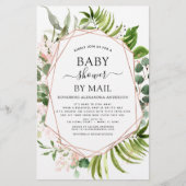 Papier Baby shower budgétaire par Mail Greenery Invitatio (Devant)