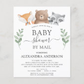 Papier Baby shower Budgétaire Par Mail Woodland Invitatio (Devant)