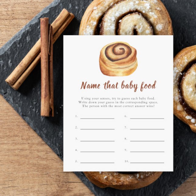 Papier Baby shower Bun - Nom de l'aliment pour bébé (Créateur téléchargé)