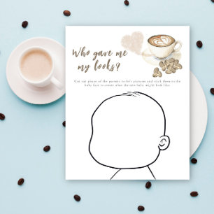 Papier Baby shower café - Qui m'a donné mon apparence?
