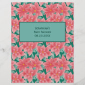 Papier Baby shower Christmas Fox Prédictions Et Conseils (Dos)