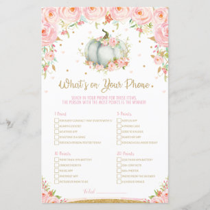 Papier Baby shower citrouille Ce qui se passe sur votre j