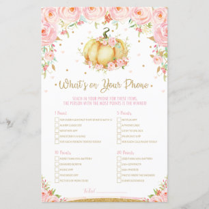 Papier Baby shower citrouille Ce qui se passe sur votre j