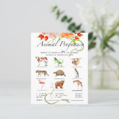 Papier Baby shower Citrouille de grossesse animale (Debout devant)