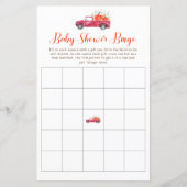 Papier Baby shower Citrouille de la chute du camion rouge (Devant)