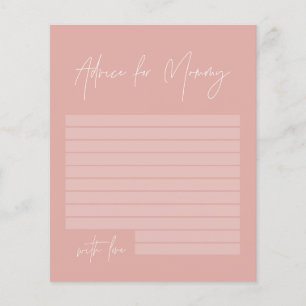 Papier Baby shower conseil pour maman moderne girly rose