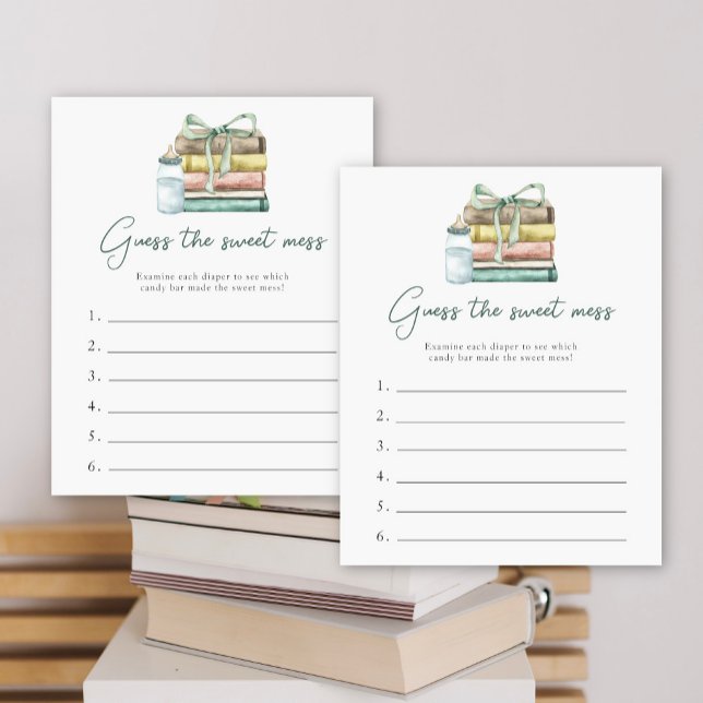 Papier Baby shower conte de fée Jeu devinez le doux désor (Créateur téléchargé)