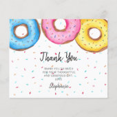 Papier Baby shower d'aquarelle budgétaire Donuts (Devant)