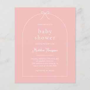 Papier BABY SHOWER D'Arche De Bac À Ruban Rose Bleu BUDGE