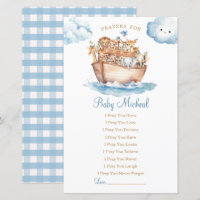 Baby shower d'arche de mignonette Boy Noah Prières