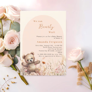 Papier Baby shower d'arche fleur sauvage d'attente rapide