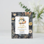 Papier Baby shower d'automne Budget Little citrouille (Debout devant)