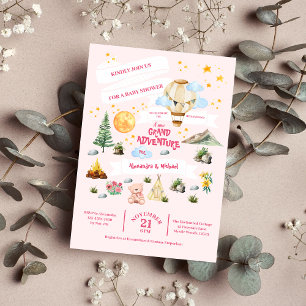 Papier Baby shower d'aventure budgétaire Aquarelle Invita