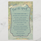 Papier Baby shower d'aventure Jeu Trouvez l'invité (Devant)