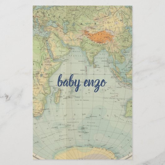 Papier Baby shower d'aventure Jeu Trouvez l'invité (Dos)