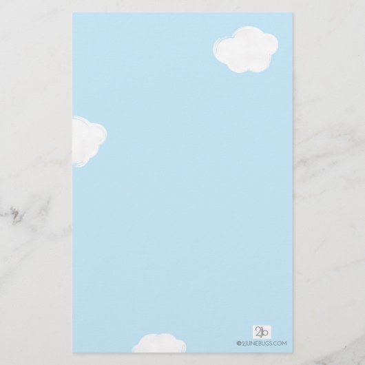 Papier Baby shower d'avion devinez juste prix (Dos)