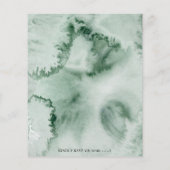 Papier Baby shower de balancier Eucalyptus Invitation (Dos)