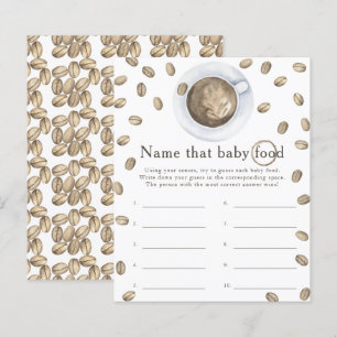 Papier Baby shower de café de brasserie Nom de cet alimen