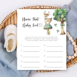 Papier Baby shower de cerfs - Nom du jeu d'alimentation p