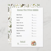 Papier Baby shower de champignons Articles pour bébés Dev (Devant / Derrière)