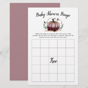 Papier Baby shower de Citrouille rose