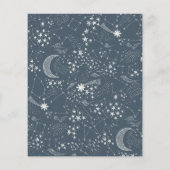 Papier Baby shower de constellation de nuit étoilée (Dos)