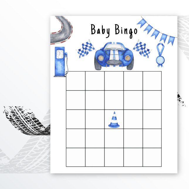 Papier Baby shower de course jeu de bingo (Créateur téléchargé)