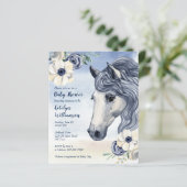 Papier Baby shower de fleurs d'aquarelle du ranch Budget  (Debout devant)