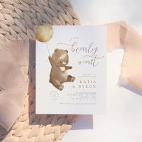 Baby shower de l'ours neutre selon le sexe dans le
