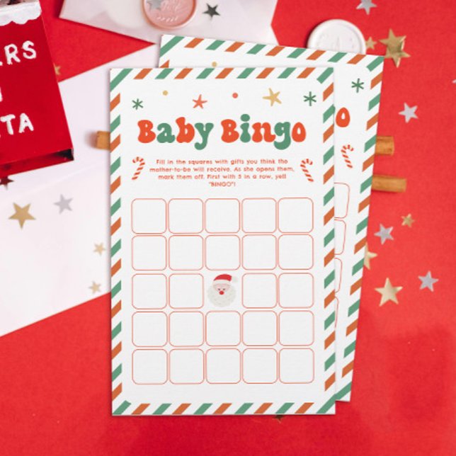 Papier Baby shower de Noël Bingo Bébé Jeu (Créateur téléchargé)