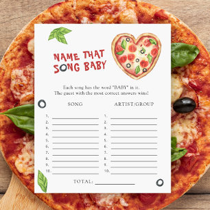 Papier Baby shower de pizza - Nom que Baby Song