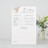 Papier Baby shower de prédictions et conseils pour bébés  (Debout devant)