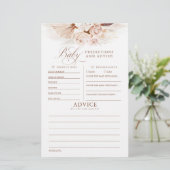 Papier Baby shower de prédictions et conseils pour bébés  (Debout devant)