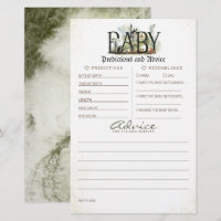 Baby shower de prédictions et conseils pour bébés