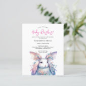 Papier Baby shower de printemps d'aquarelle budgétaire (Debout devant)